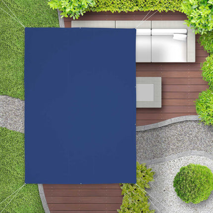 Sun sail rectangular dark blue