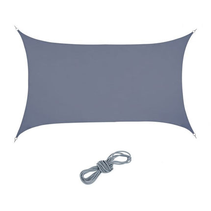 Sun sail rectangular dark grey