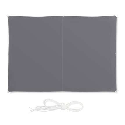 Sun sail rectangular grey