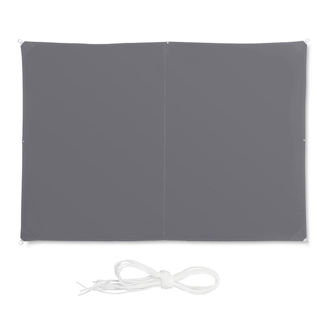 Sun sail rectangular grey