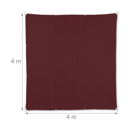 Sun sail square maroon