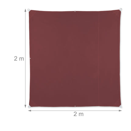 Sun sail square maroon