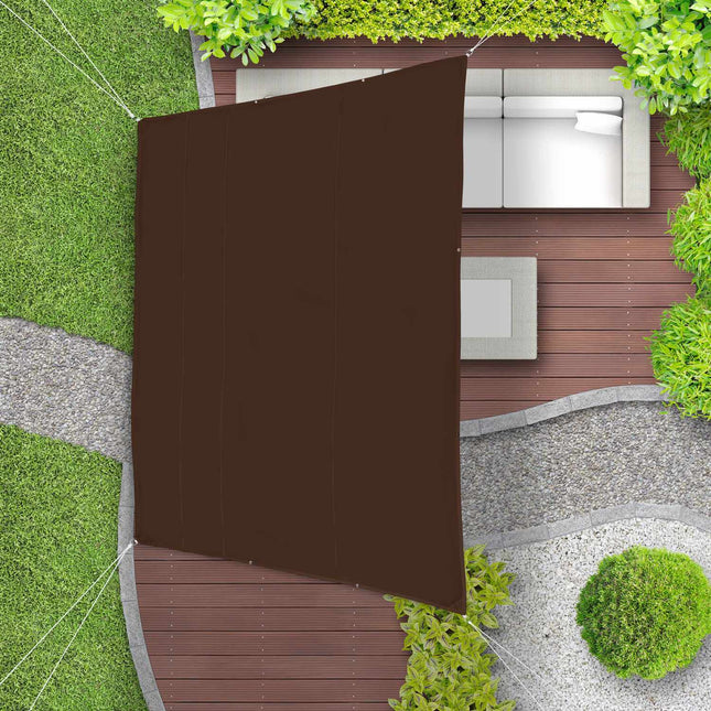 Sun sail trapezoidal brown