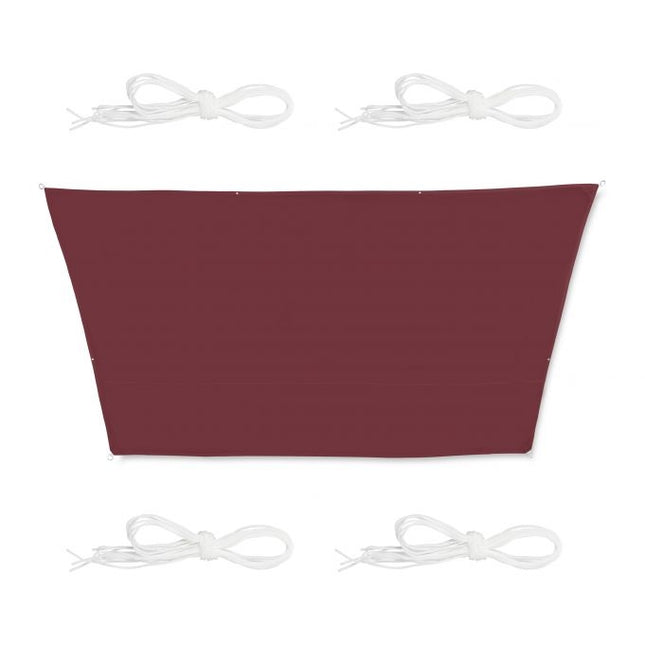 Sun sail trapezoidal maroon