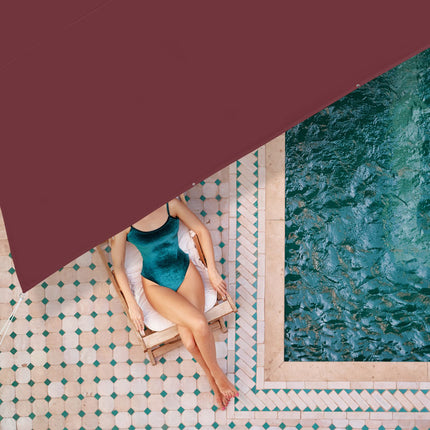 Sun sail trapezoidal maroon