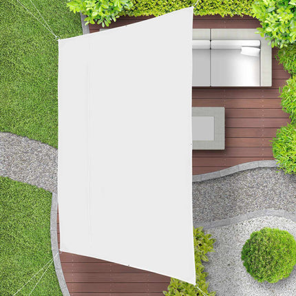 Sun sail trapezoidal white