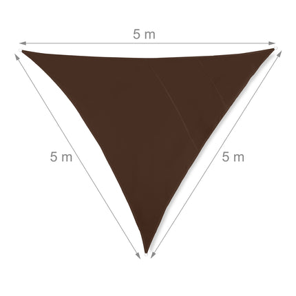 Sun sail triangular brown
