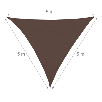 Sun sail triangular brown