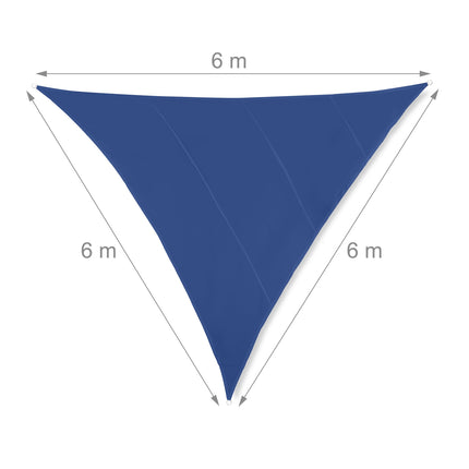 Sun sail triangular dark blue