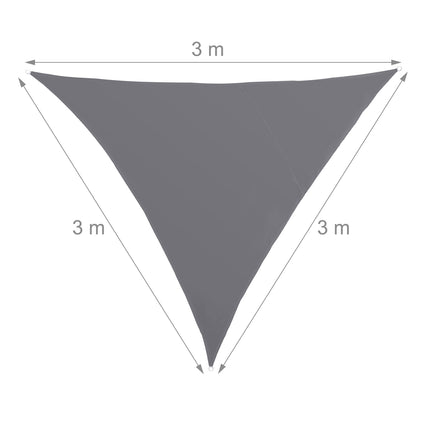 Sun sail triangular grey