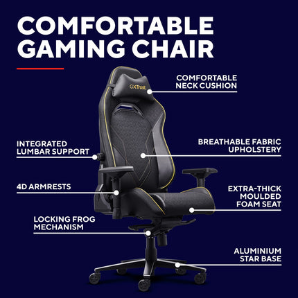 Superman Gaming Chair, Adjustable Lumbar Support, 4D Armrests