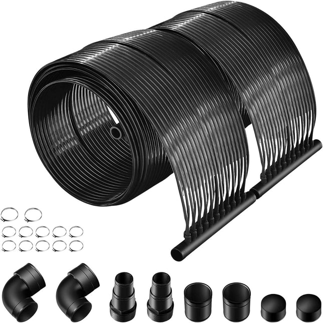 Swimming pool heating 500 x 75 cm solar collector panels for 21500 L in-ground and above-ground pools