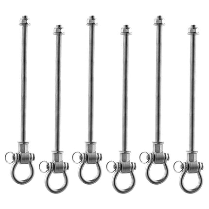 Swing Hangers, 6-Pack Stainless Steel, 850 lb Each