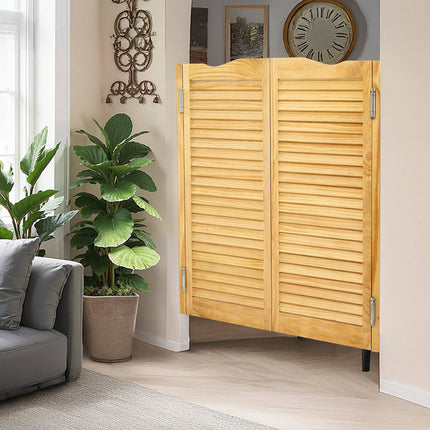Swinging Cafe Saloon Doors, Pine, 36 x 42 In, Hinges