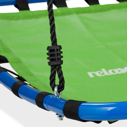 Swing with square nest in green