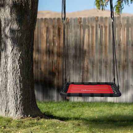 Swing with square nest in red