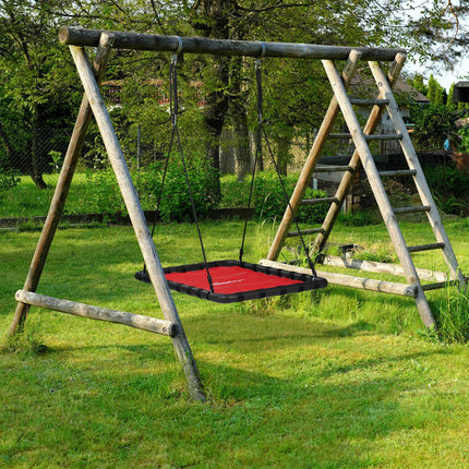 Swing with square nest in red