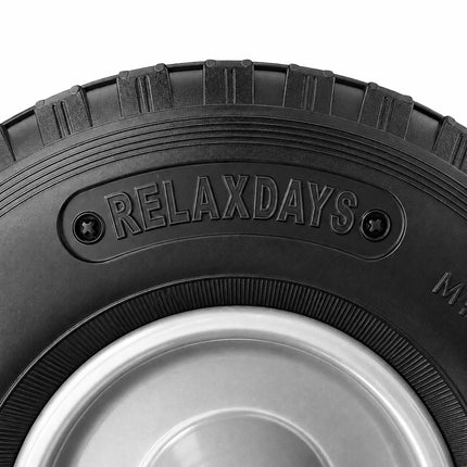 Swivel Castors with Brake, Pneumatic Tyres, Set of 2