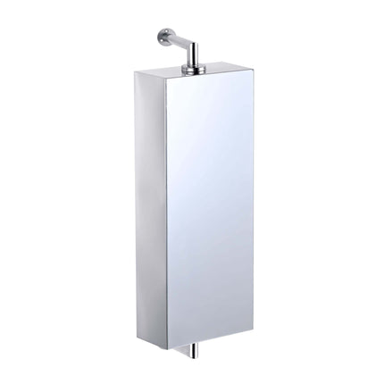 Swivel Mirror Cabinet, Stainless Steel, Wall-Mounted