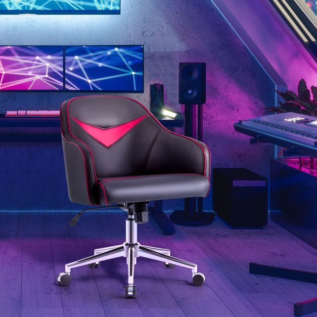 Swivel Office Chair, Adjustable Height, Recline, Lumbar Support