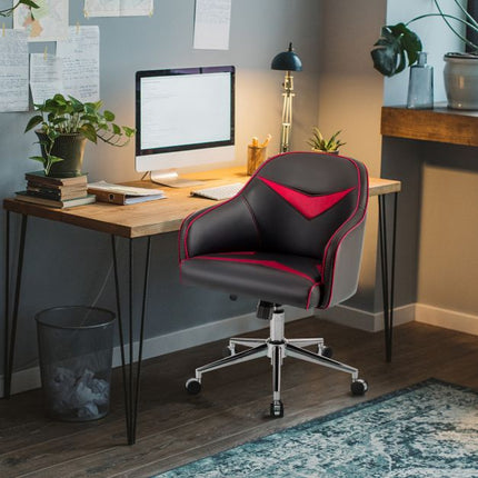Swivel Office Chair, Adjustable Height, Recline, Lumbar Support