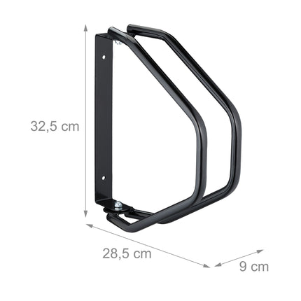 Swivel wall-mounted bicycle rack