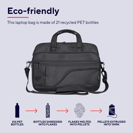 Sydney Laptop bag 16" Eco-friendly Black