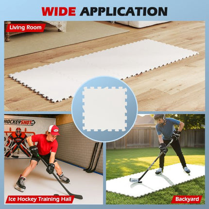 Synthetic Ice Tiles 10-Pack, UHMW-PE, 46.5 cm