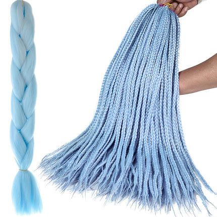 Synthetic hair braids - blue