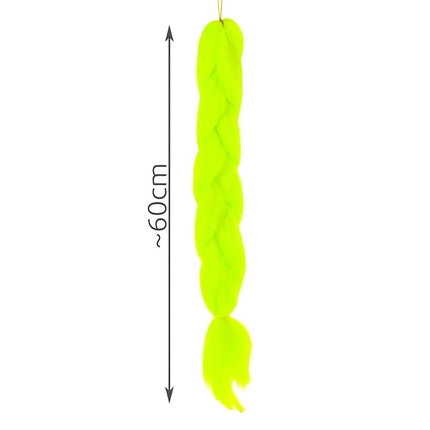 Synthetic hair braids - neon