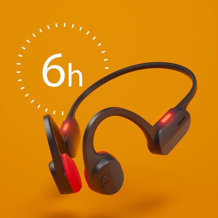TAA5608BK Wireless open-ear sports headphones, bone conduction, IPX5 class. Black.