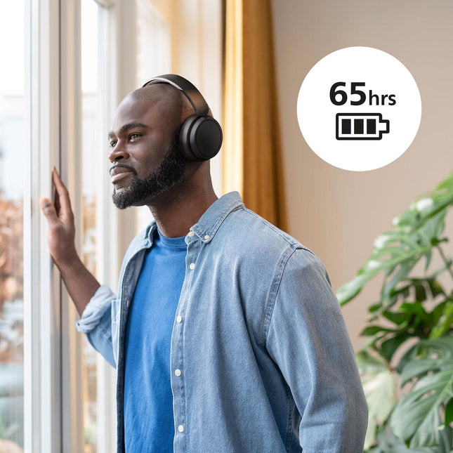 TAH5209WT Wireless over-ear headphones, Superior comfort, good sound and up to 65h playing time. White.