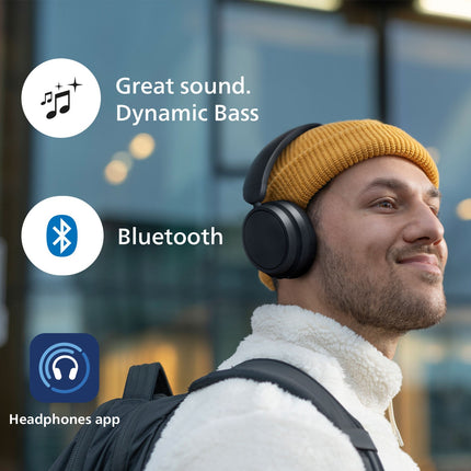 TAH5209WT Wireless over-ear headphones, Superior comfort, good sound and up to 65h playing time. White.