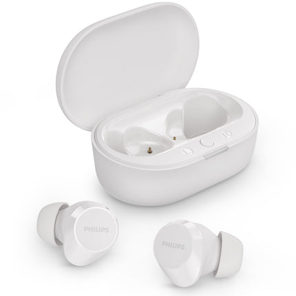 TAT1209WT True Wireless Headphones. Small and comfortable. 6+18 hours of playing time. IPX4 class. White.