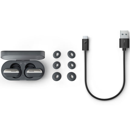 TAT6908BK True Wireless Headphones with Noise Reduction Pro and Conversation Mode. Black.