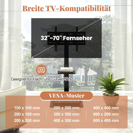 TV Stand for 32-70 Inch Screens with Adjustable Height