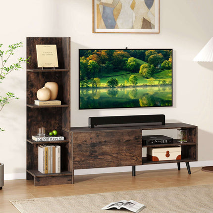 TV Stand for Up to 50 Inch TVs, Adjustable Shelf, Cabinet