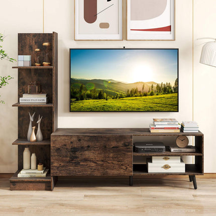 TV Stand for Up to 50 Inch TVs, Adjustable Shelf, Cabinet