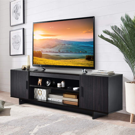 TV Stand for Up to 65 Inch TVs, 2 Cabinets, Shelves