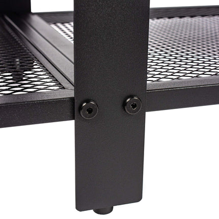 TV Stand with 4 Compartments, Wood-Effect Finish
