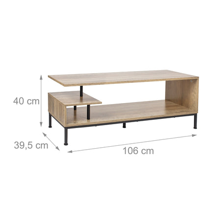 TV Stand with Open Shelves for 55-Inch Screens