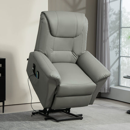 Electric recliner TV chair with heating, massage and stand-up assistance
