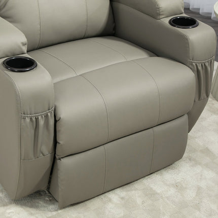 Electric recliner TV chair with standing aid & cup holder