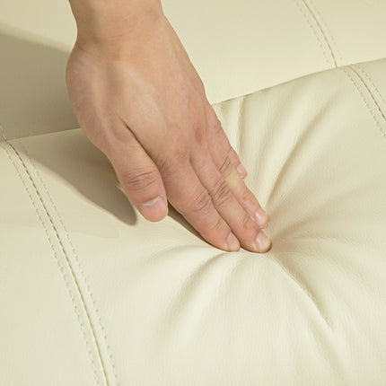Electric recliner, stand-up assistance, cream-colored artificial leather