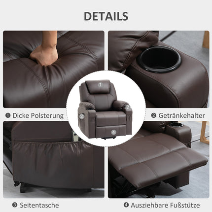TV armchair - massage, standing aid, remote control
