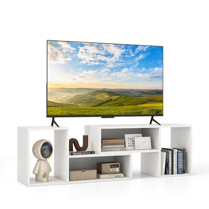 TV cabinet 2-part free combination TV stand for televisions up to 60 inches white