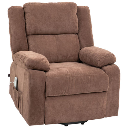 Electric reclining TV chair, 3 motors, light brown