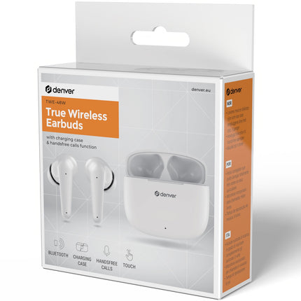 TWE-48W True wireless Bluetooth headphones with charging case