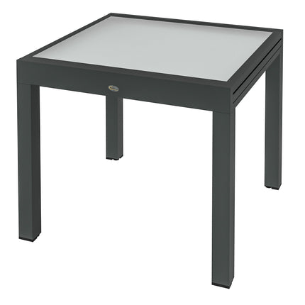 Large outdoor garden table - 160x80 cm, aluminum frame