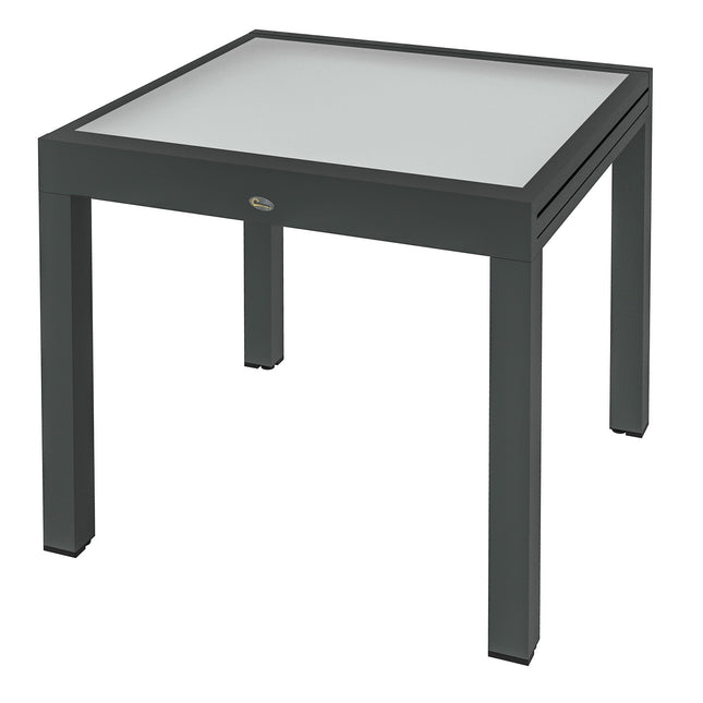 Large outdoor garden table - 160x80 cm, aluminum frame